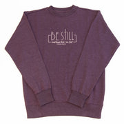 Be Still Embroidered Crewneck Sweatshirt