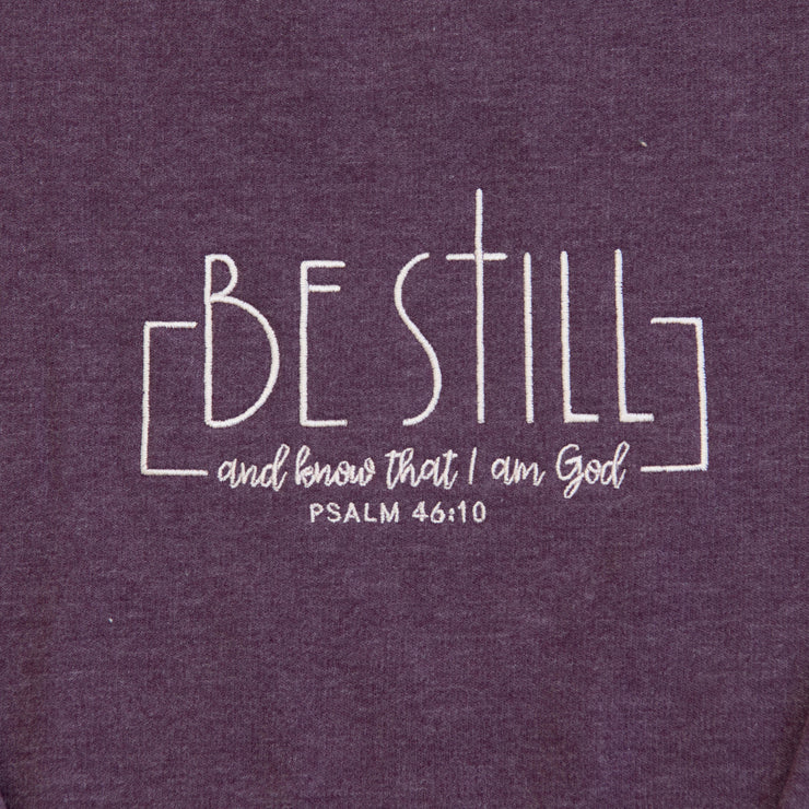 Be Still Embroidered Crewneck Sweatshirt