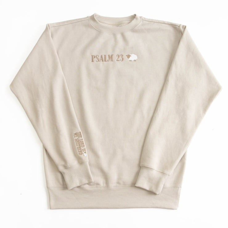 Psalm 23 Embroidered Crewneck Sweatshirt