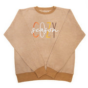 Embroidered Cozy Season Fuzzy Sweatshirt