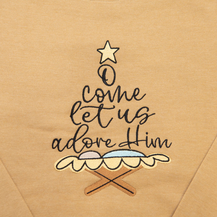O come Let Us Adore Him Sweatshirt
