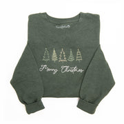 Merry Christmas Embroidered Sweatshirt