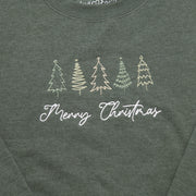 Merry Christmas Embroidered Sweatshirt