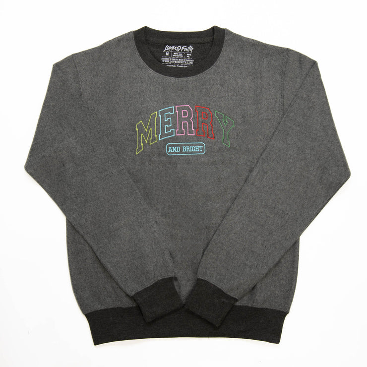 Merry and Bright Varsity Sweatshirt