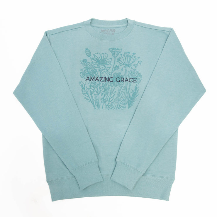 Amazing Grace Flowers Sweatshirt