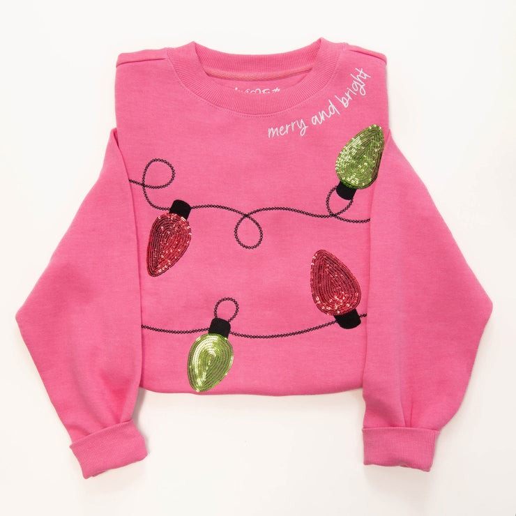 Embellished Merry and Bright Sweatshirt