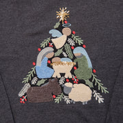 Embellished Nativity Tree Sweatshirt