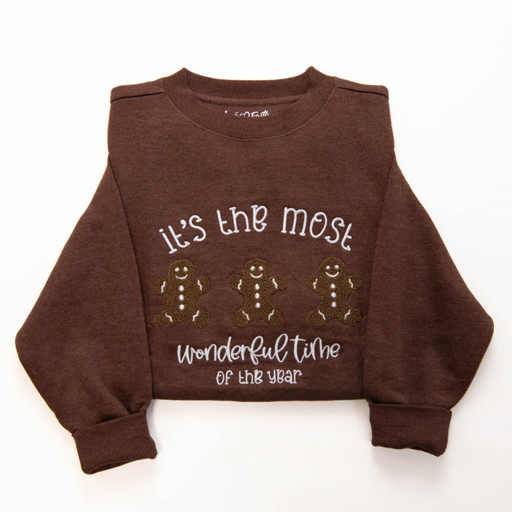 Embellished Most Wonderful Time Sweatshirt