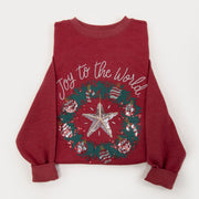 Embellished Joy to the World Sweatshirt