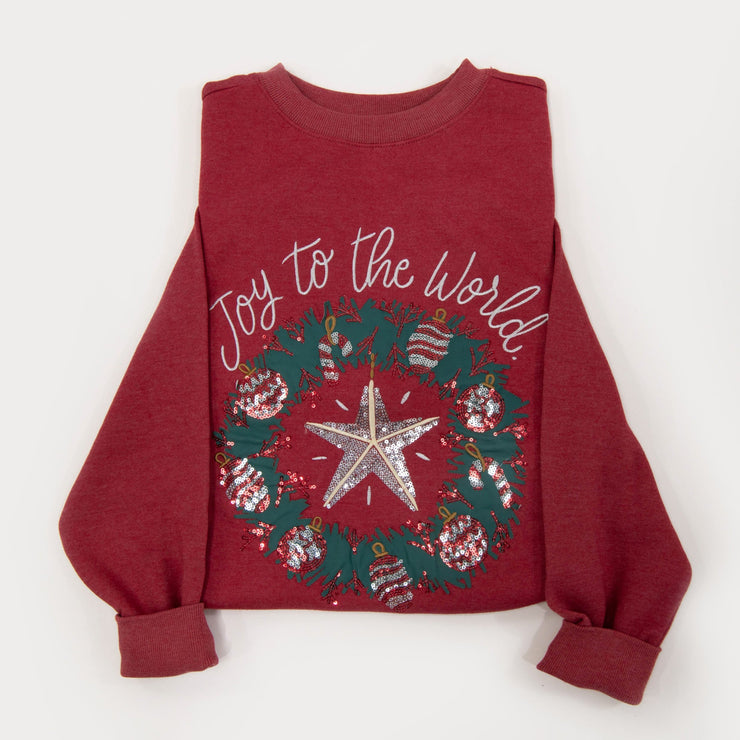 Embellished Joy to the World Sweatshirt