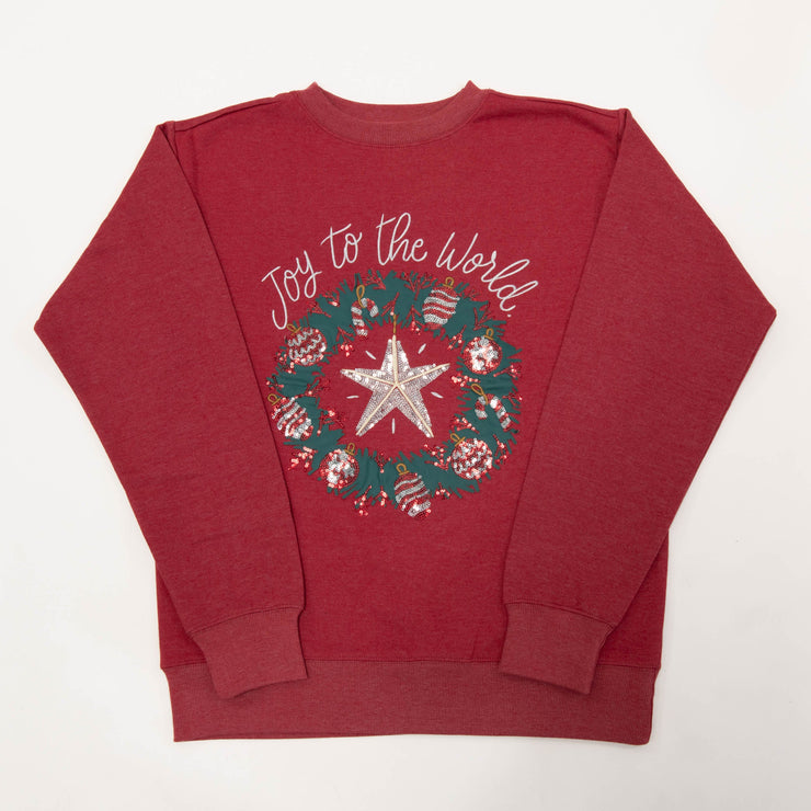 Embellished Joy to the World Sweatshirt