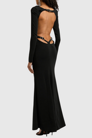 Dariusz Open Back Buckled Maxi Dress