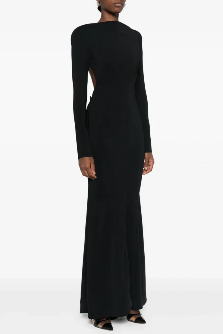 Dariusz Open Back Buckled Maxi Dress