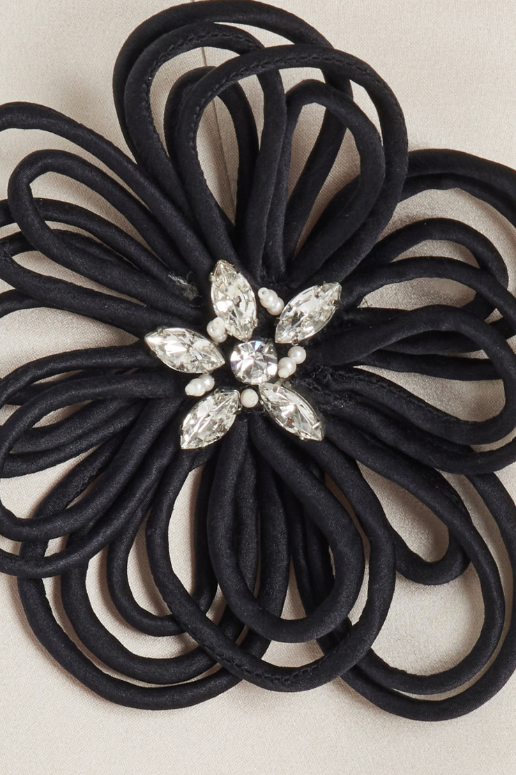 Darrah Floral Appliqu¨¦ Maxi Bandage Dress - Yellow