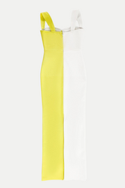 Darrah Floral Appliqu¨¦ Maxi Bandage Dress - Yellow