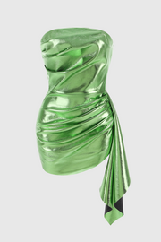 Daviel Strapless Ruched Mini Dress