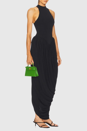 Doyle Sleeveless Ruched Midi Dress - Black
