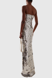 Ericka Floral Sequin Maxi Dress