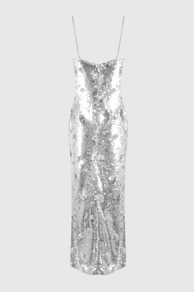 Ericka Floral Sequin Maxi Dress