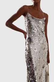 Ericka Floral Sequin Maxi Dress