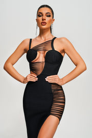 Isabella Mesh Maxi Bandage Dress