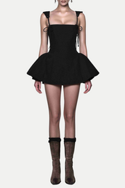 Hazal Lace Up Spaghetti Mini Dress