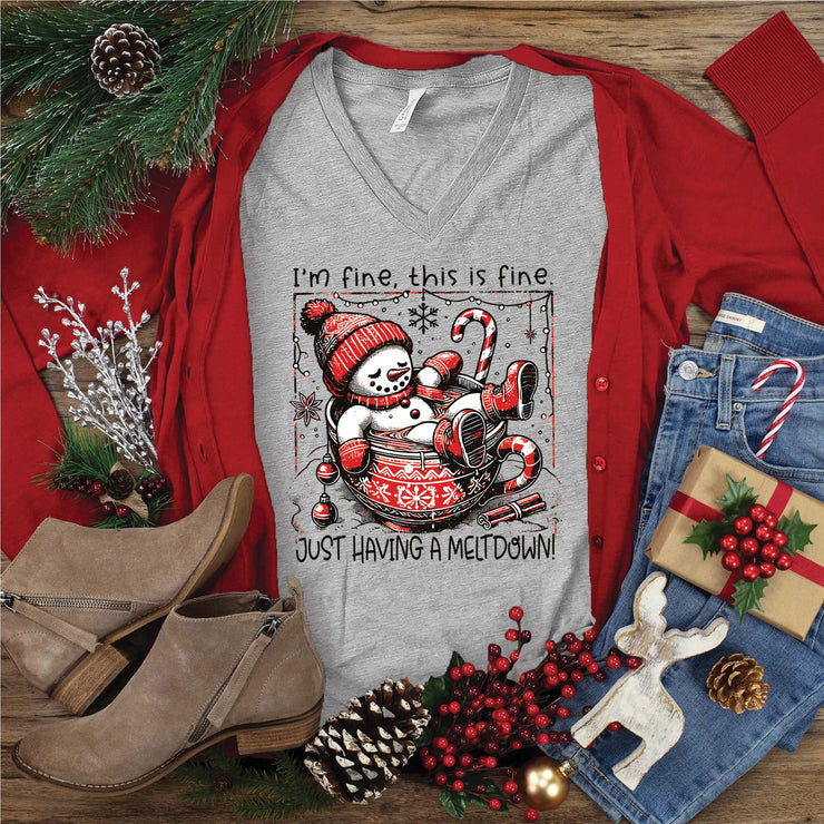 Just Having a Meltdown V-Neck