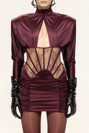 Jalissa Lace Corset Cutout Mini Dress