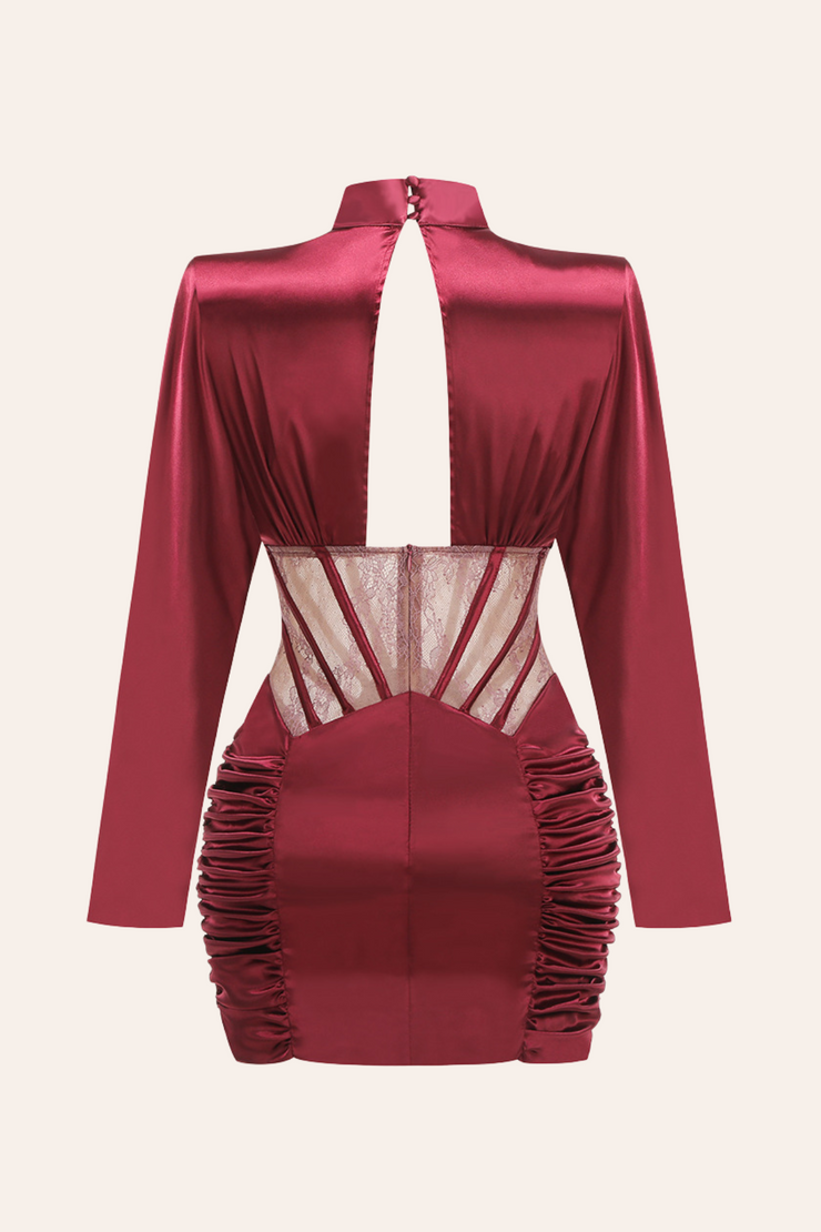 Jalissa Lace Corset Cutout Mini Dress