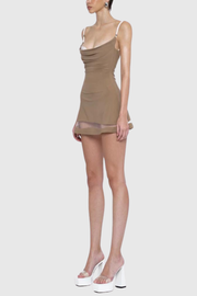 Katalia Lace Patchwork Mini Dress