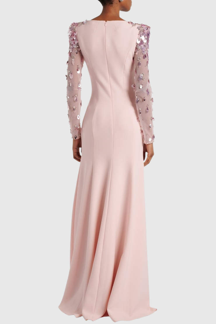 Lafay Sequin Embellished Maxi Dress - Pink