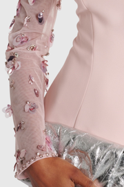 Lafay Sequin Embellished Maxi Dress - Pink