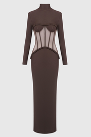 Mistey Corset Rope-embeliished Maxi Dress