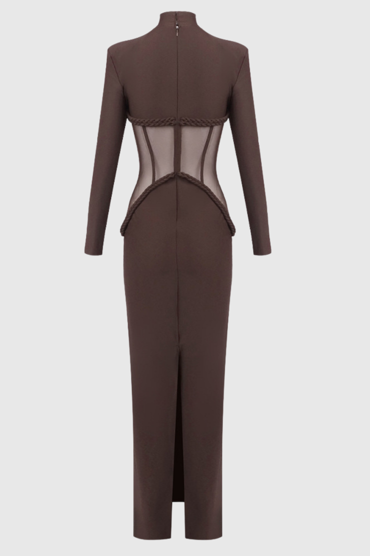 Mistey Corset Rope-embeliished Maxi Dress