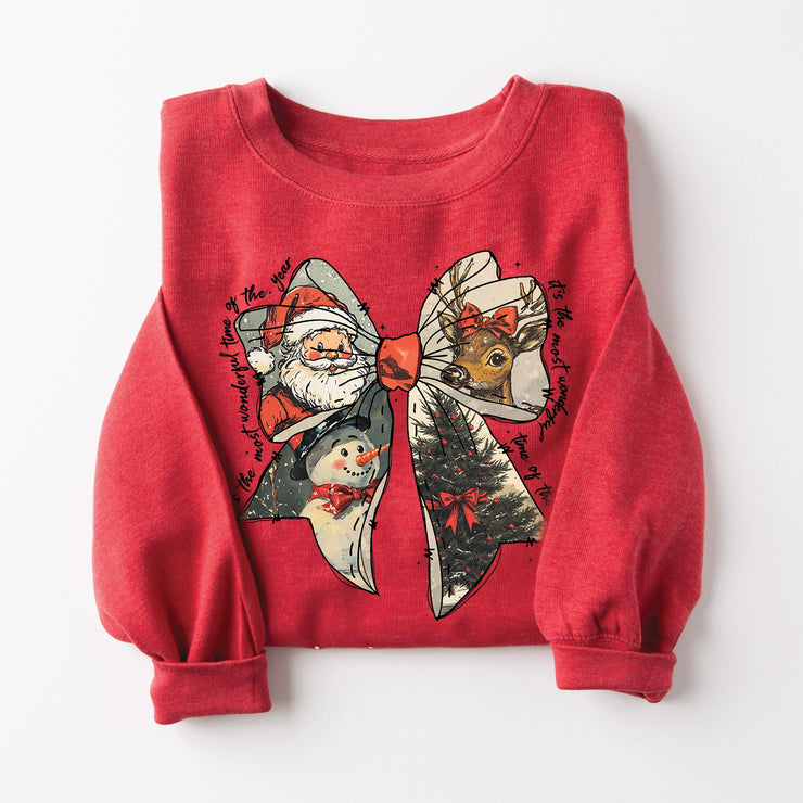 Wonderful Time Bow Sweatshirt