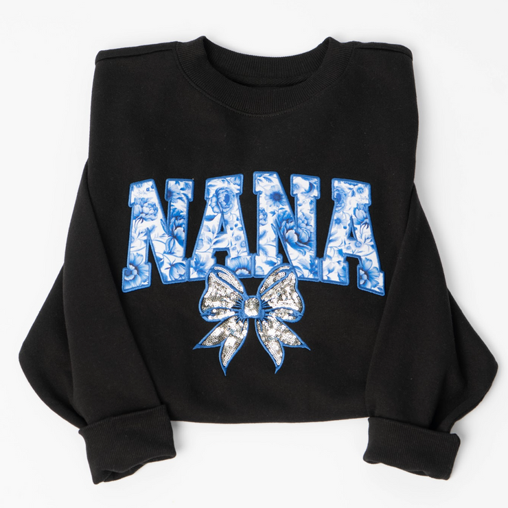 Nana Embellished Crewneck Sweatshirt