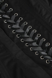 Nuala Strapless Floral Mini Dress - Black