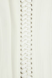 Nuala Strapless Floral Mini Dress - White