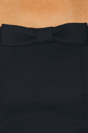 Obozh Bow Strapless Maxi Dress - Black