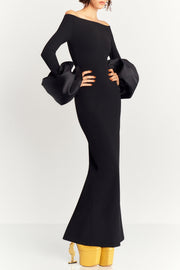 Olindan Off Shoulder Maxi Dress - Black