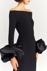 Olindan Off Shoulder Maxi Dress - Black