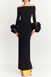 Olindan Off Shoulder Maxi Dress - Black