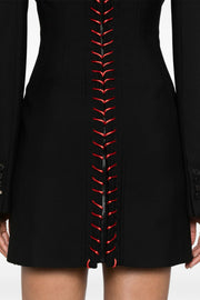 Ophelie Cutout Lace Up Mini Dress