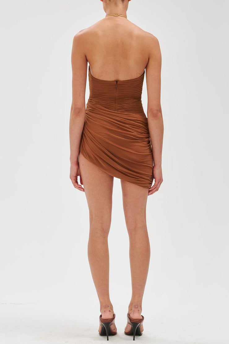 Rankina Halter Asymmetric Dress