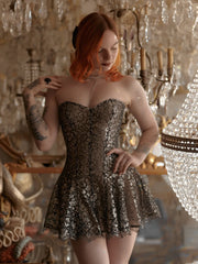 Sexy Bandeau Slim-Fit Hot Lace Mini Skirt