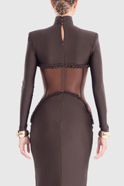 Mistey Corset Rope-embeliished Maxi Dress