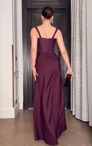 Sexy Strap Lace Slim-Fitting Patchwork Solid Color Dress