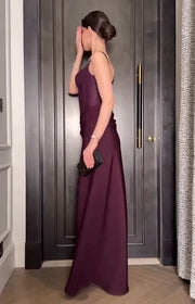 Sexy Strap Lace Slim-Fitting Patchwork Solid Color Dress