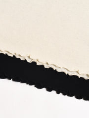 Amanda Ruffle Collar 100% Wool Sweater