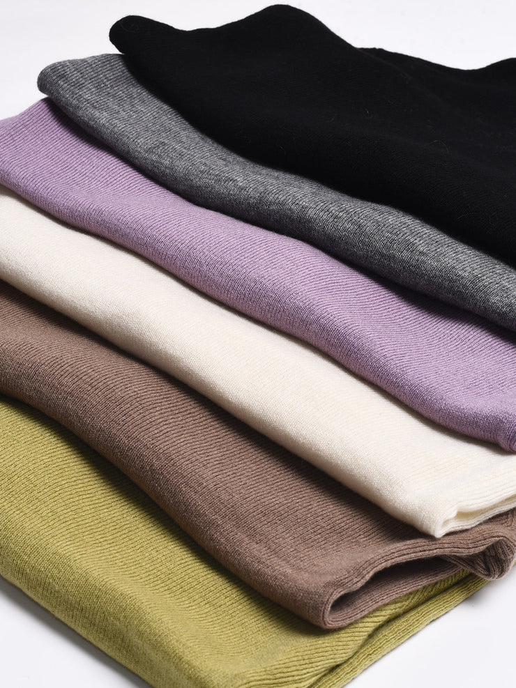 Amanda Ruffle Collar 100% Wool Sweater